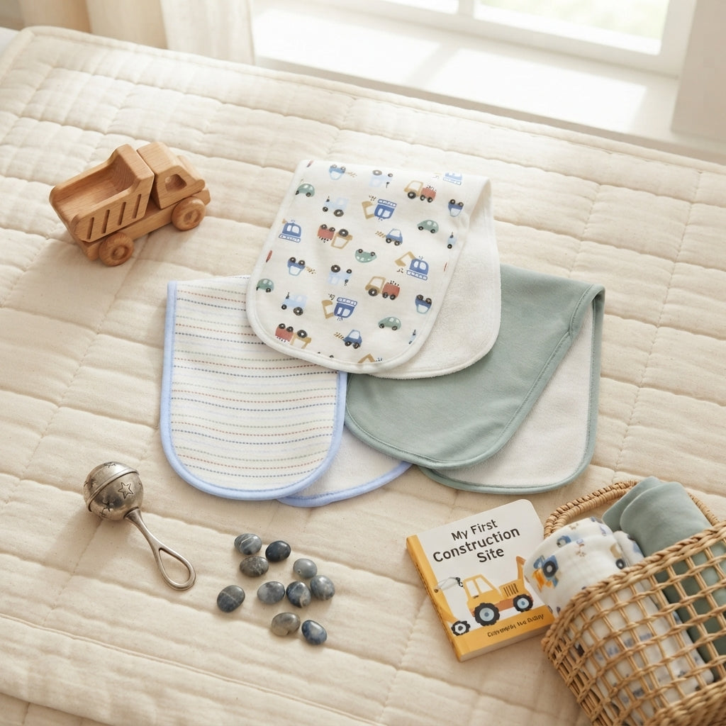 MULTI-PATTERN BURP CLOTH PK-3