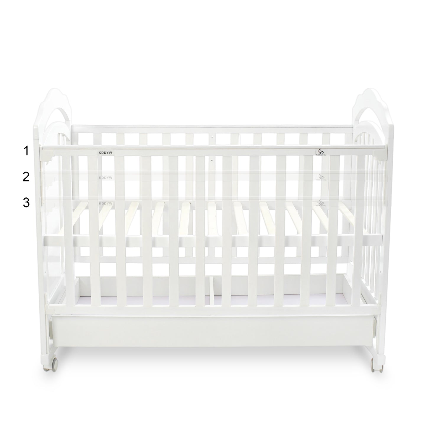 BABY WOODEN COT WHITE DREAMY DREAMS