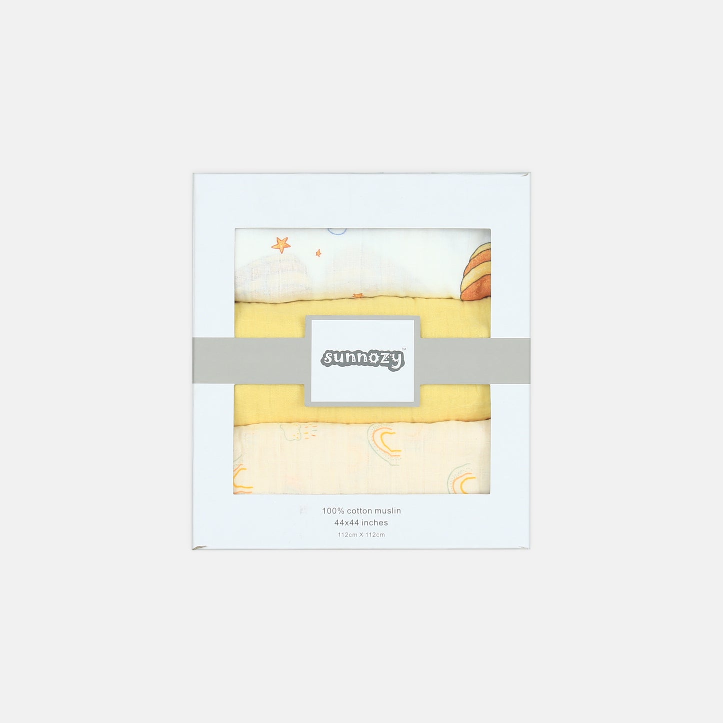 MUSLIN WRAPING SHEET PK-3 SKY HIGH TRIO