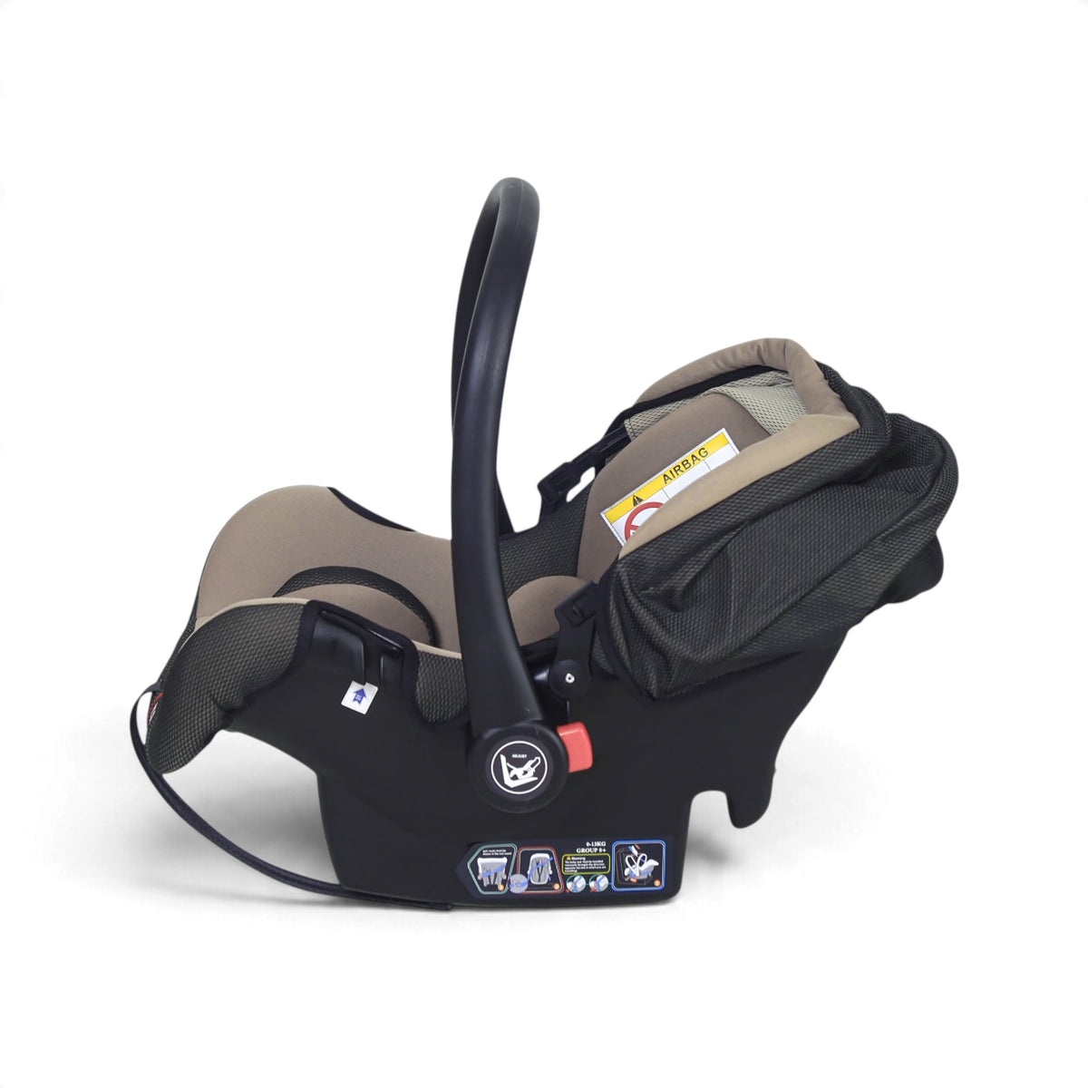 CARRY COT & CAR SEAT-BEIGE