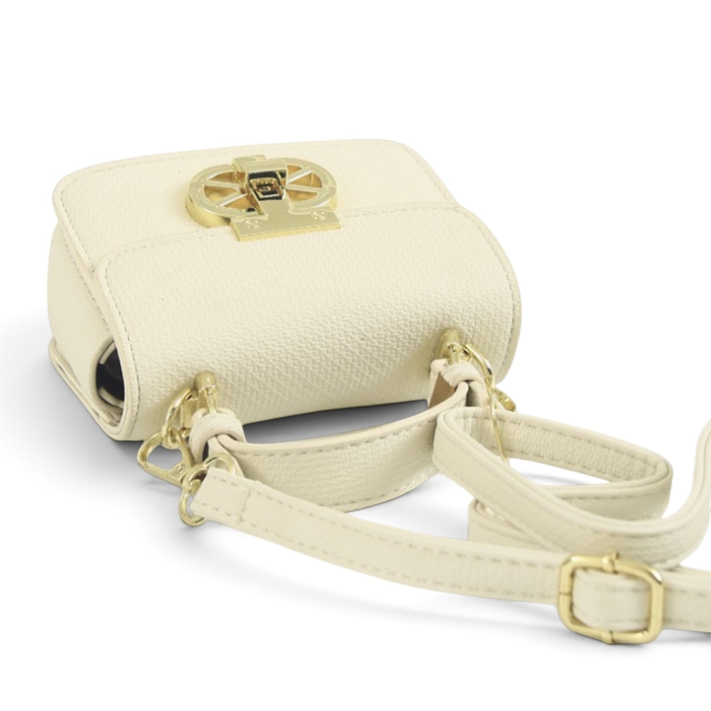 Chic White Top-Handle Mini Bag
