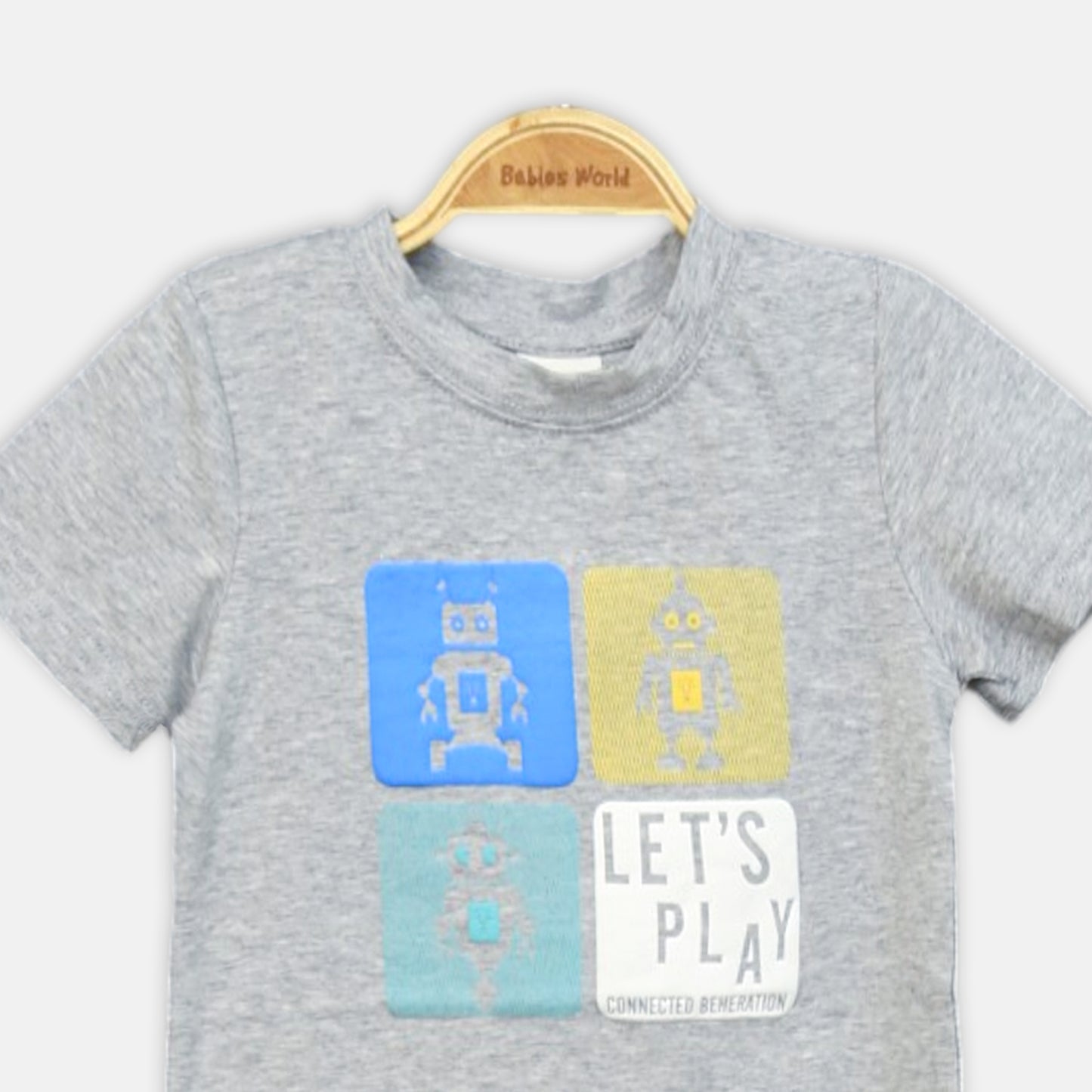 GREY ROBOT PLAY GRAPHIC TEE