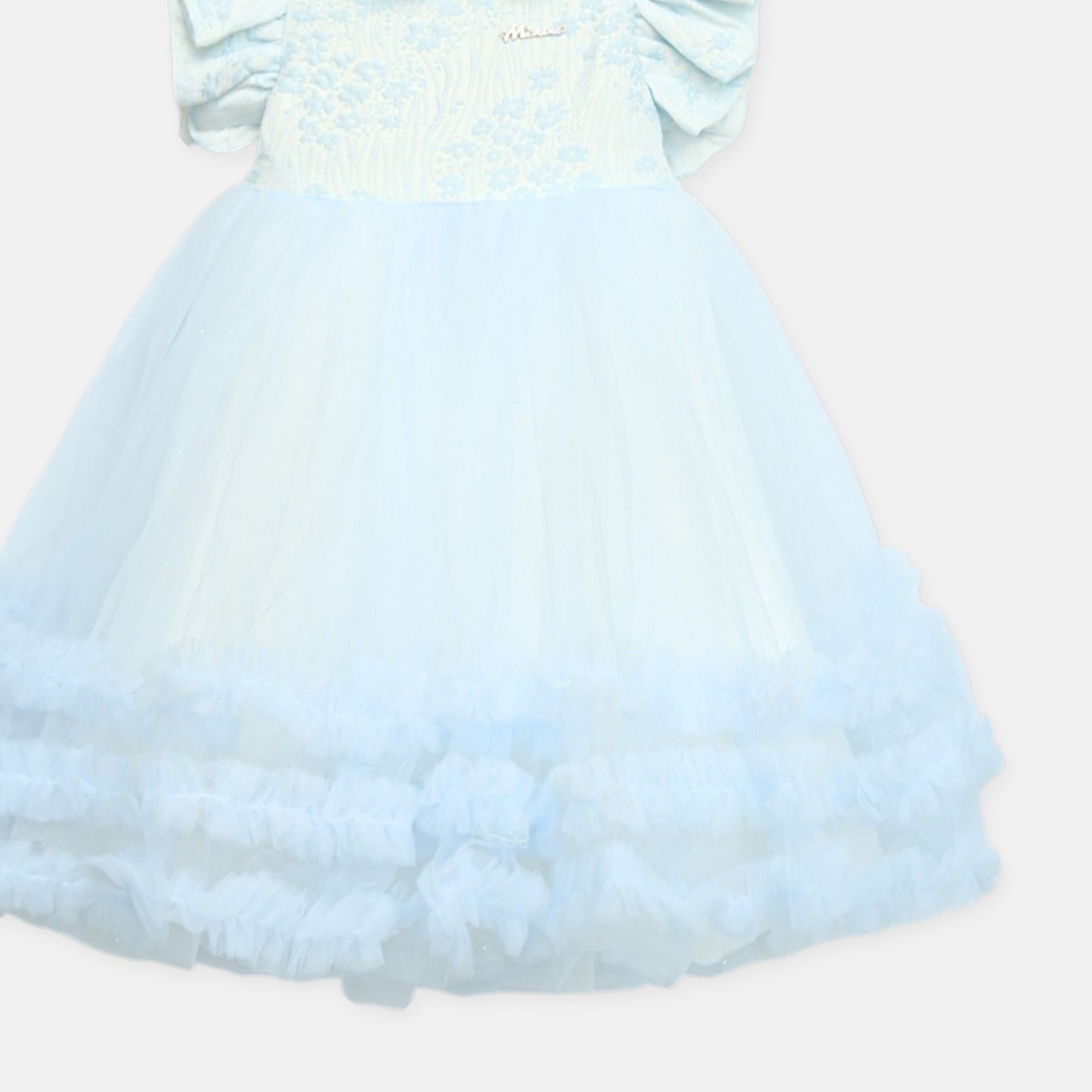 Sky Blue Frills Frock