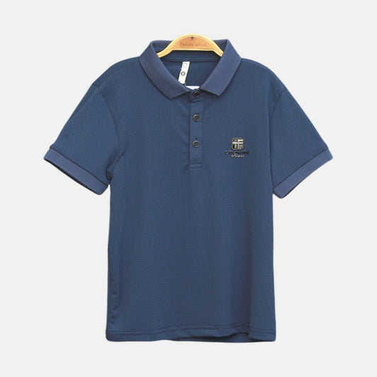 Navy Piqué Polo Shirt