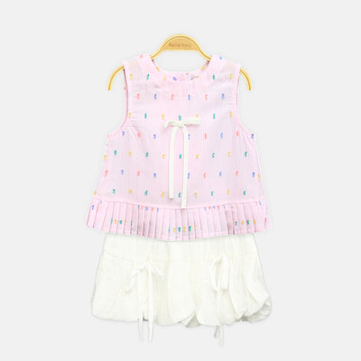 Pink Pinstripe Set