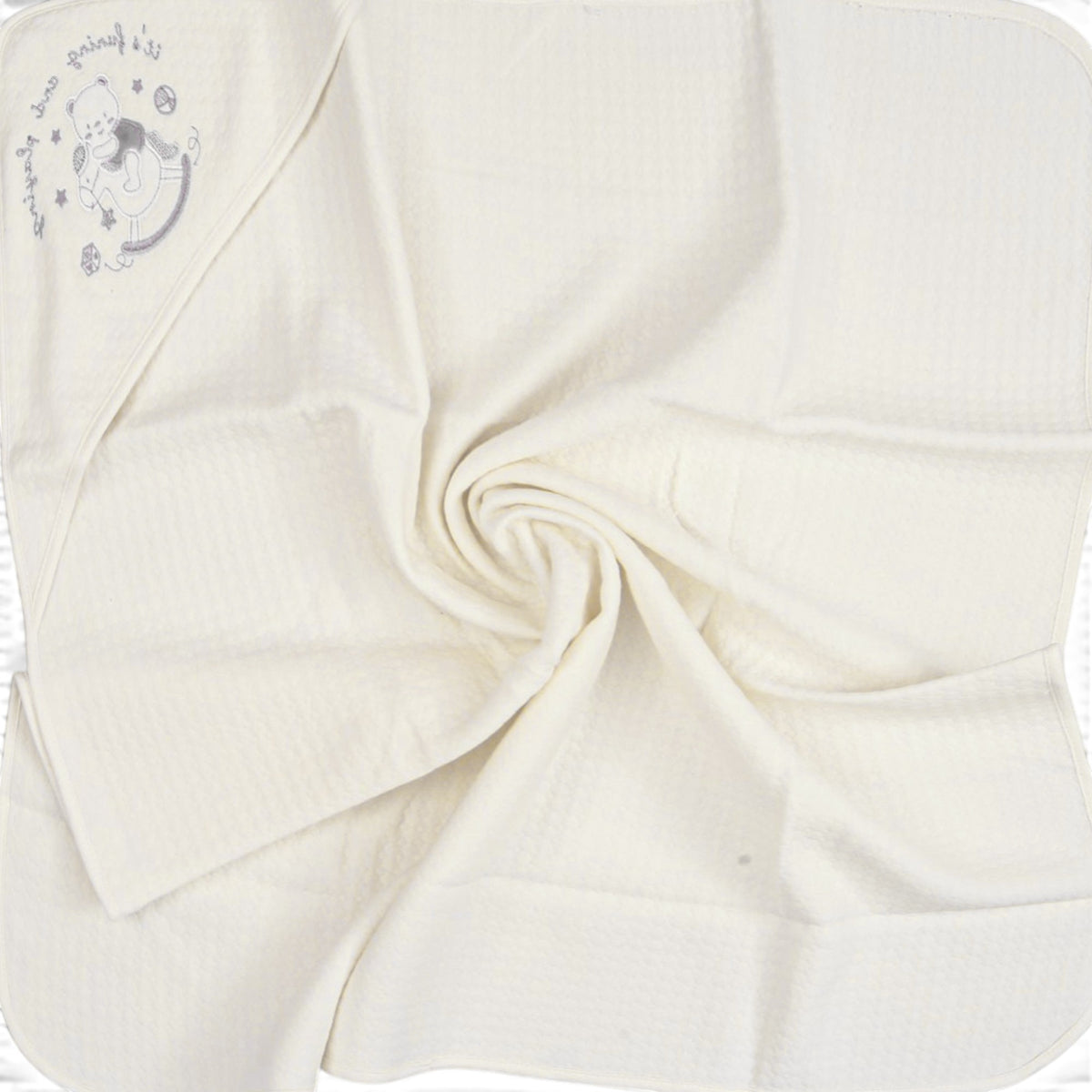 OFF-WHITE HOODED ROCKING BEAR WRAPING SHEET