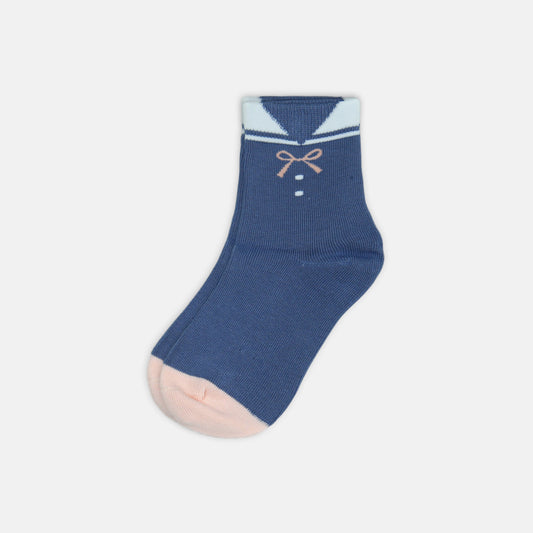 GIRL SOCKS NAVY NAUTICAL SAILOR