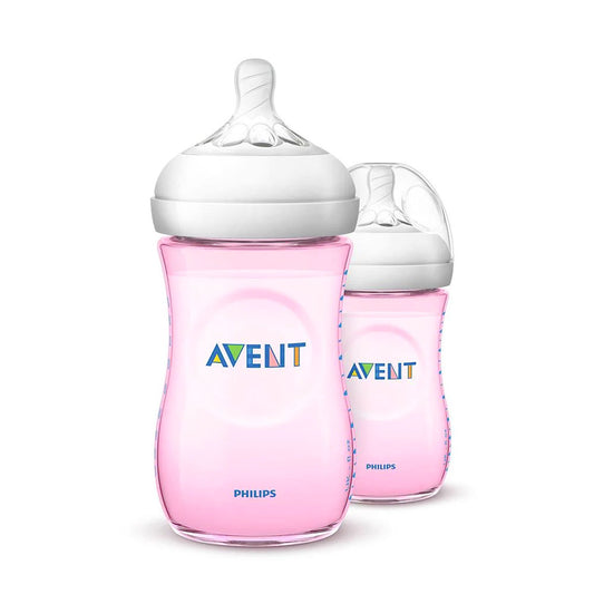 NATURAL II PP 260ML BOTTLE PK2 (PINK)