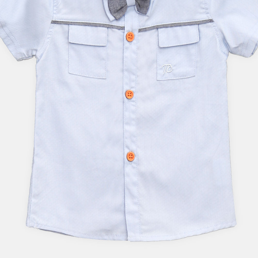 BOY SHIRT LIGHT BLUE SHORT-SLEEVE
