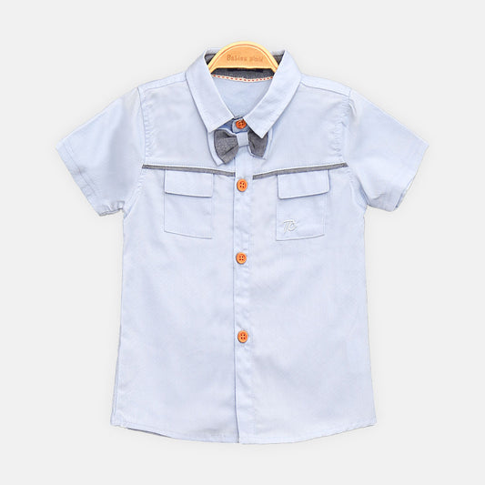 BOY SHIRT LIGHT BLUE SHORT-SLEEVE