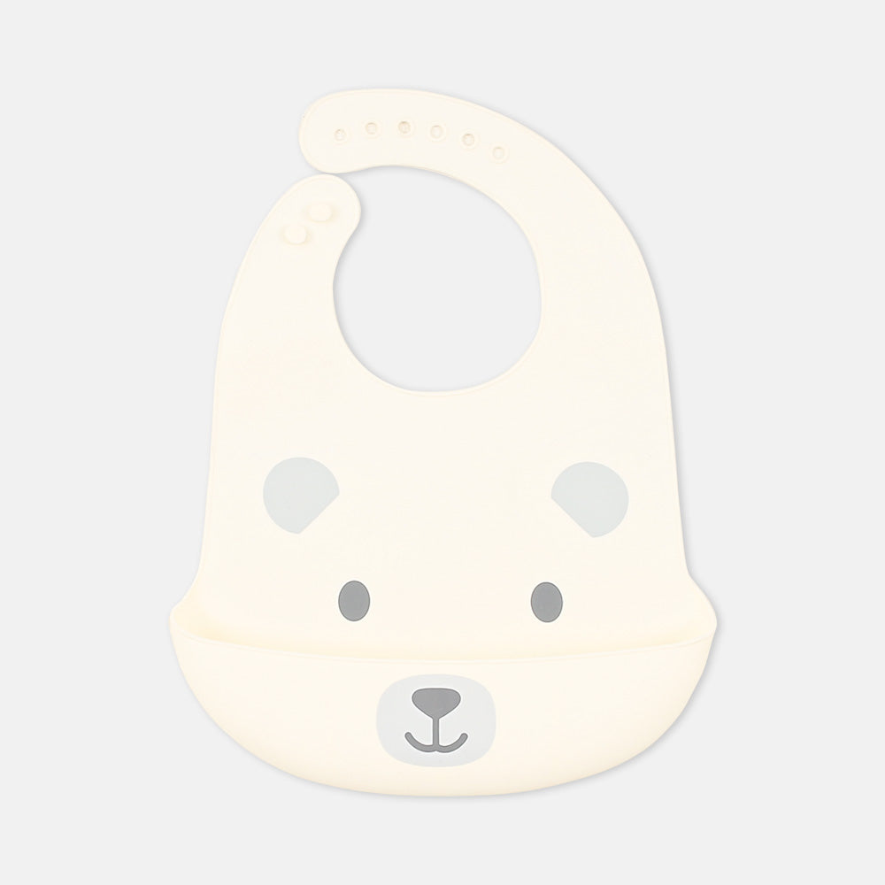 SILICONE BIB BEAR