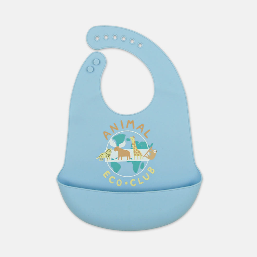 SILICONE BIB WILD ZOO