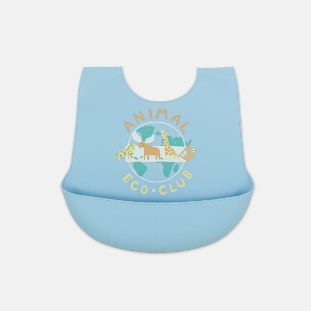 SILICONE BIB WILD ZOO