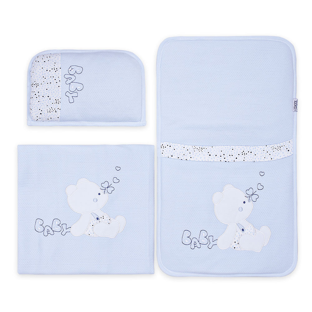 SLEEPING SET BLUE TEDDY