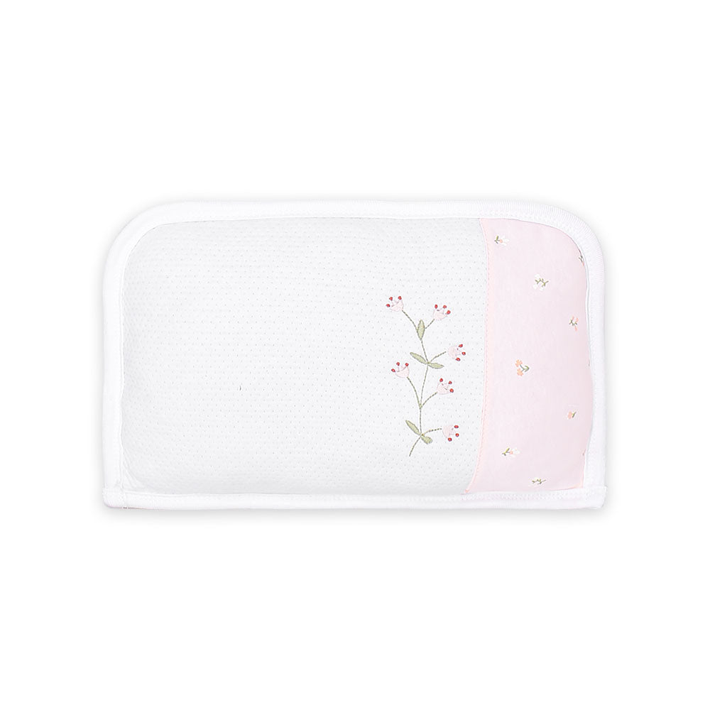 SLEEPING SET PEACH TEDDY & FLOWERS