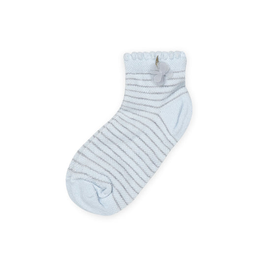 GIRL SOCKS BLUE STRIPED