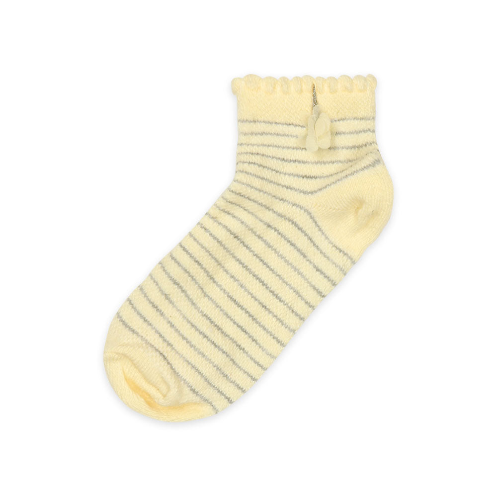 GIRL SOCKS YELLOW STRIPED