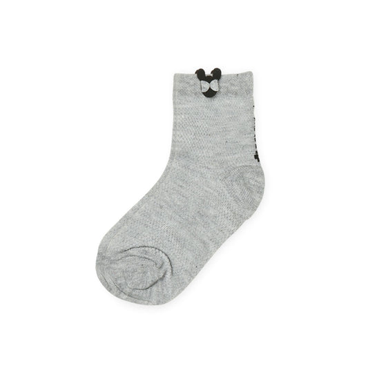GIRL SOCKS GREY MINNIE