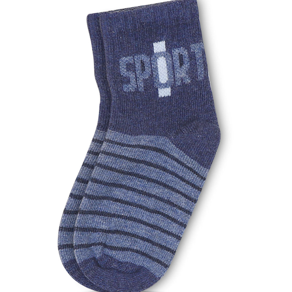 BOY SOCKS NAVY STRIPED SPORTS
