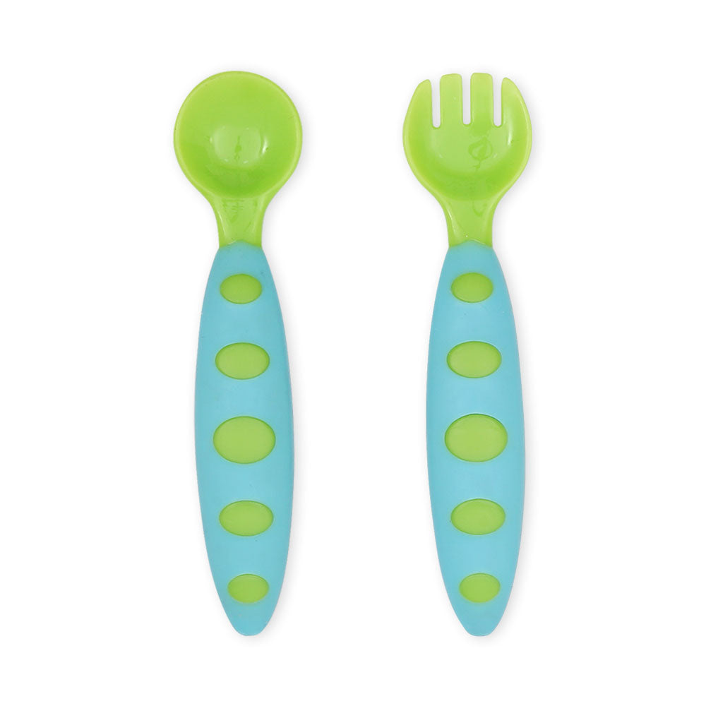 SPOON & FORK SET BLUE