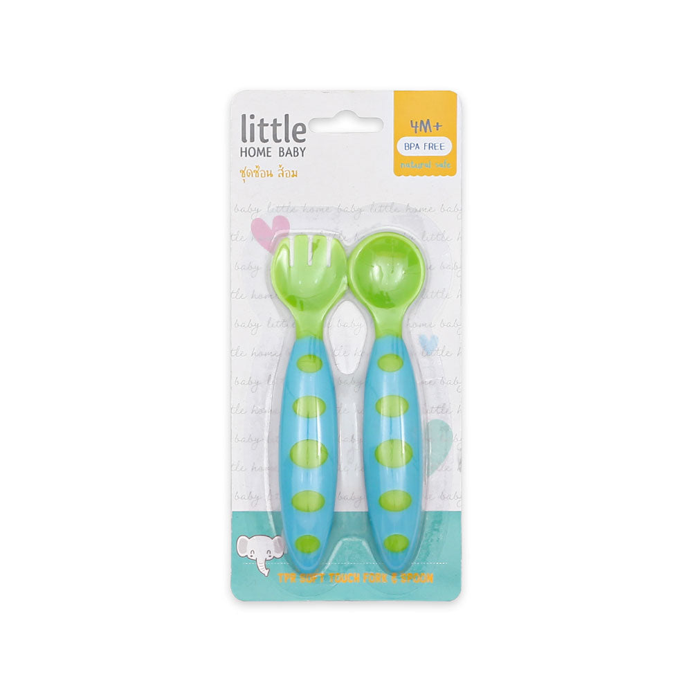 SPOON & FORK SET BLUE