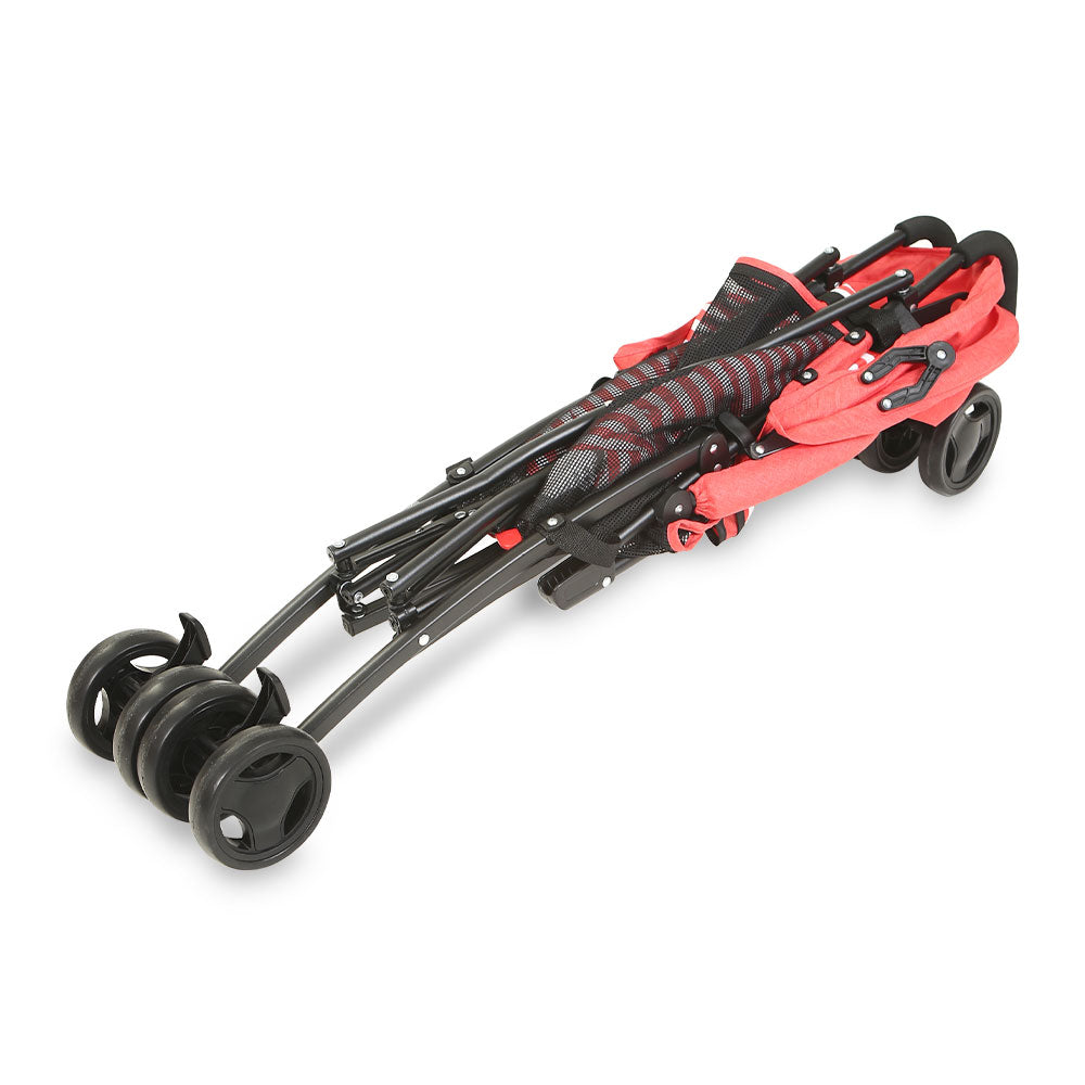 BABY BUGGY CORAL PINK STRIPES