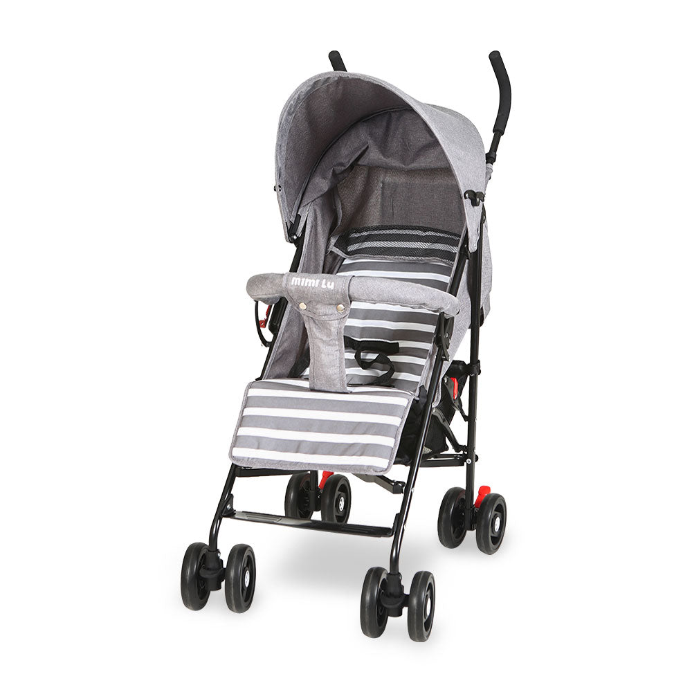 BABY BUGGY GREY STRIPES