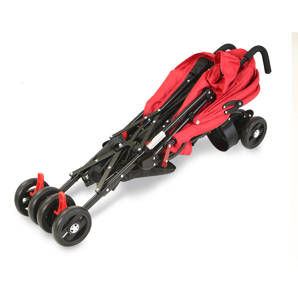 BABY BUGGY RED STRIPES