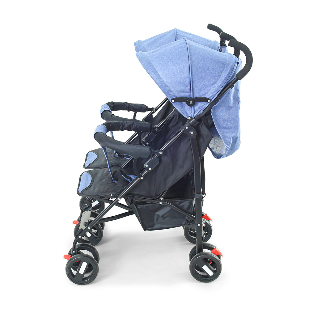 BABY BUGGY FOR TWINS BLUE