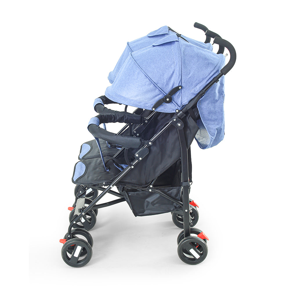 BABY BUGGY FOR TWINS BLUE