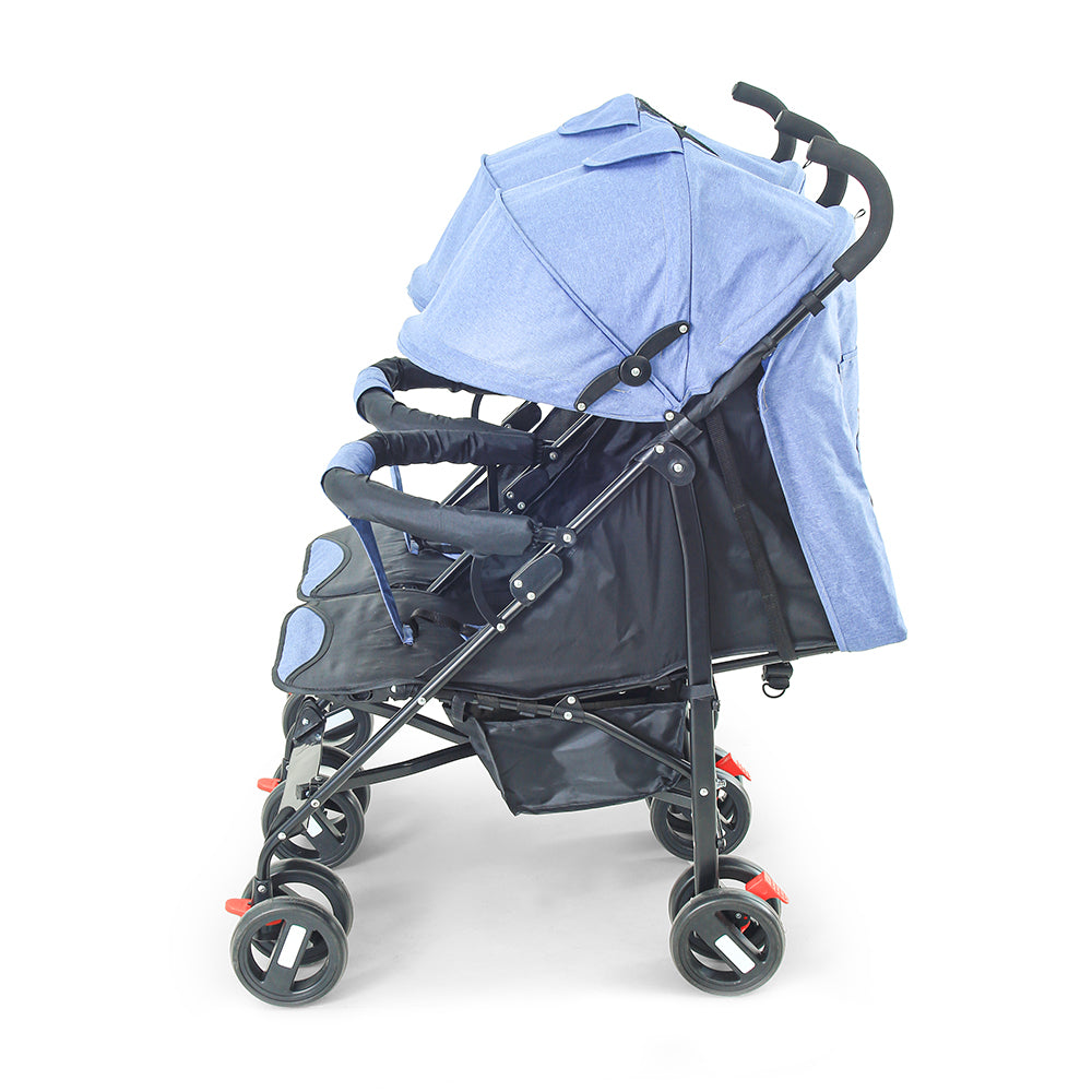BABY BUGGY FOR TWINS BLUE
