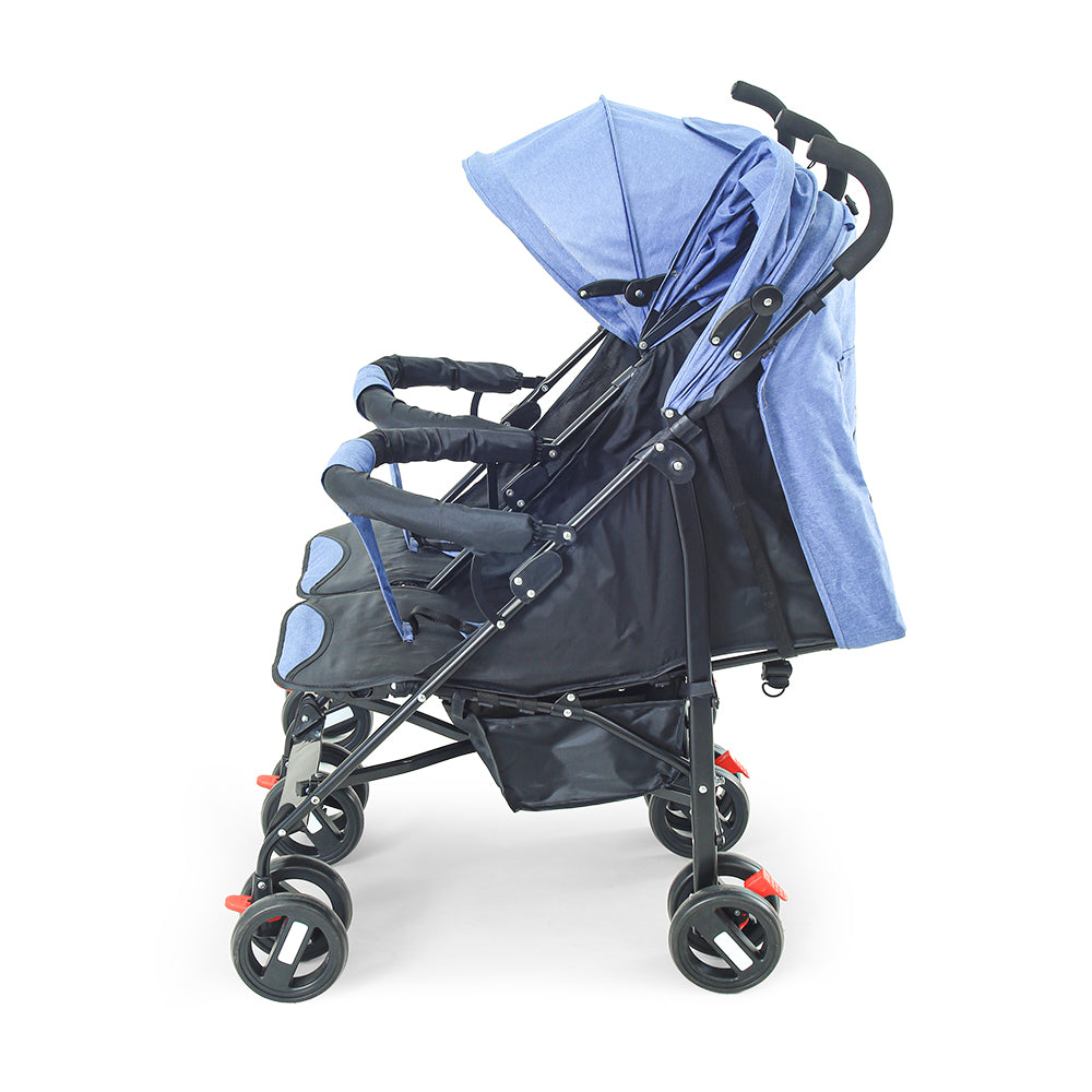 BABY BUGGY FOR TWINS BLUE
