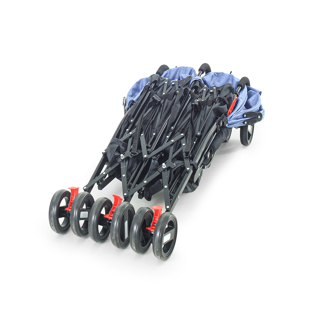 BABY BUGGY FOR TWINS BLUE