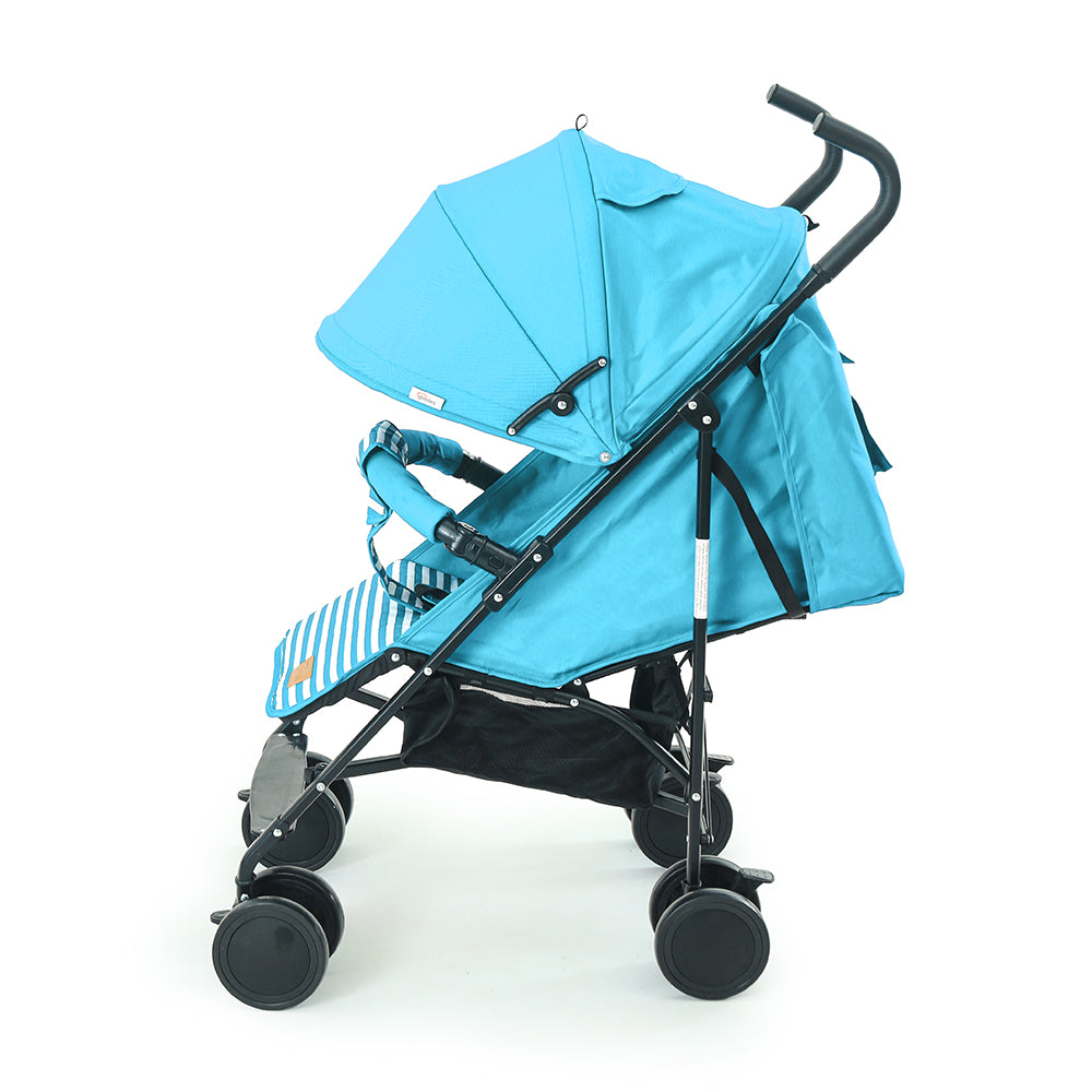 TINNIES BABY BUGGY - GREEN STRIPPED