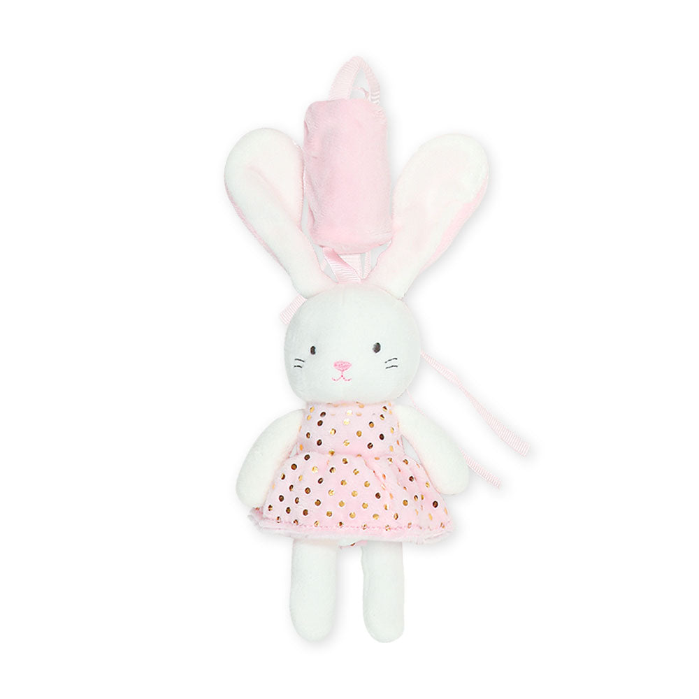 STUFF TOY PINK BUNNY PLUSH BELL