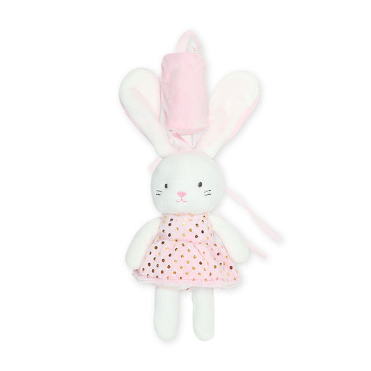 STUFF TOY PINK BUNNY PLUSH BELL