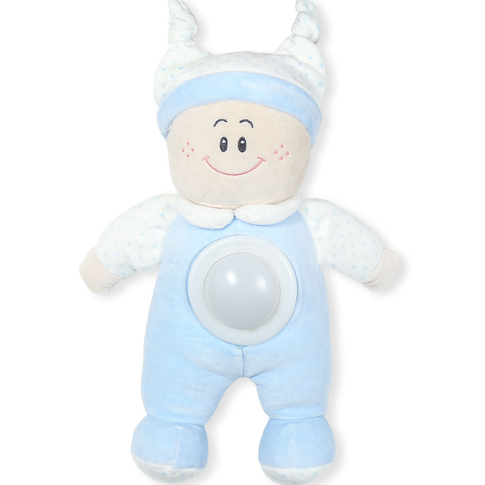 STUFF TOY BLUE SOFT LIGHT DOLL