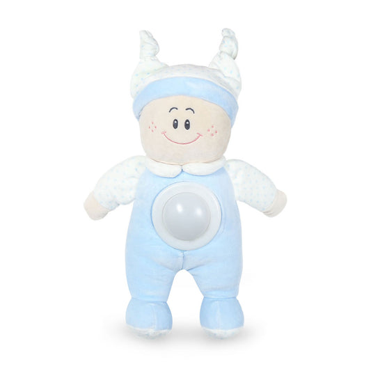 STUFF TOY BLUE SOFT LIGHT DOLL