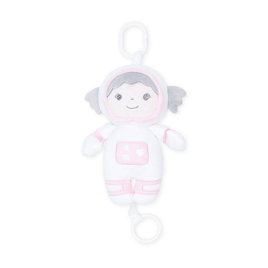 STUFF TOY WHITE PLUSHY ASTRONAUT GIRL MUSICAL