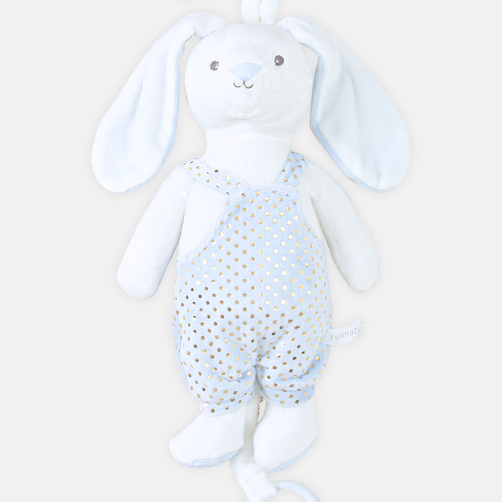 STUFF TOY WHITE & SKY BLUE RABBIT