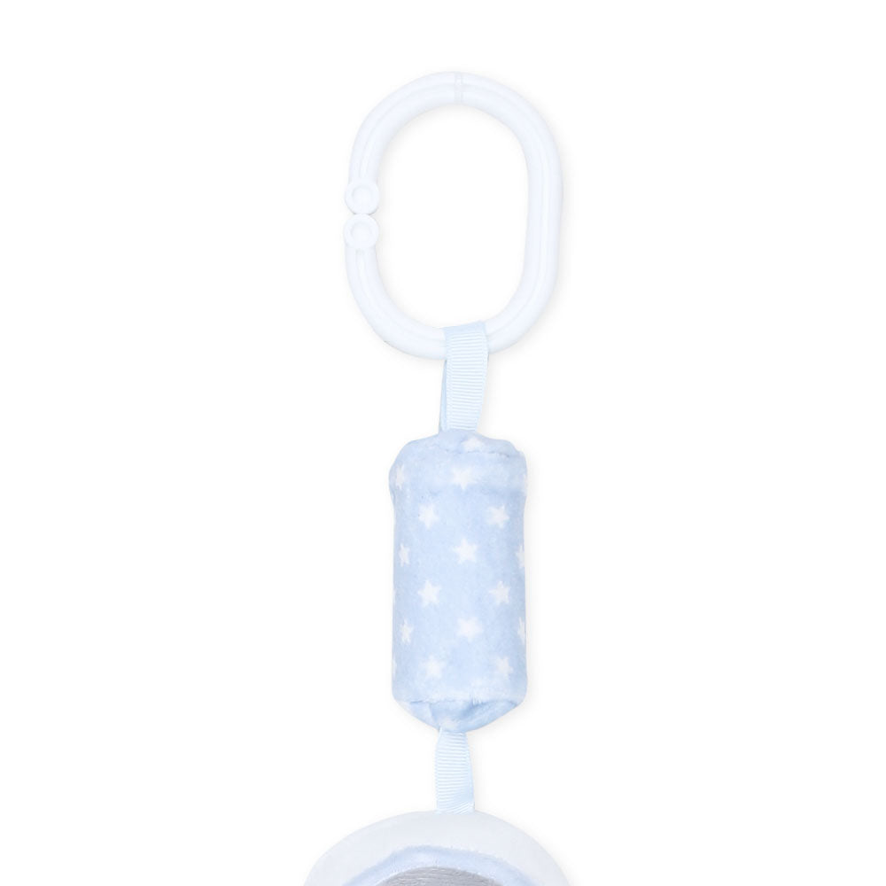 STUFF TOY BLUE ASTRONAUT BEAR HAND BELL