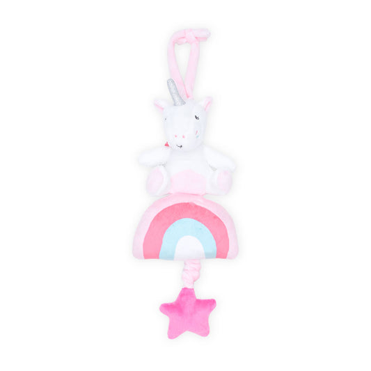 STUFF TOY RAINBOW UNICORN MUSICAL