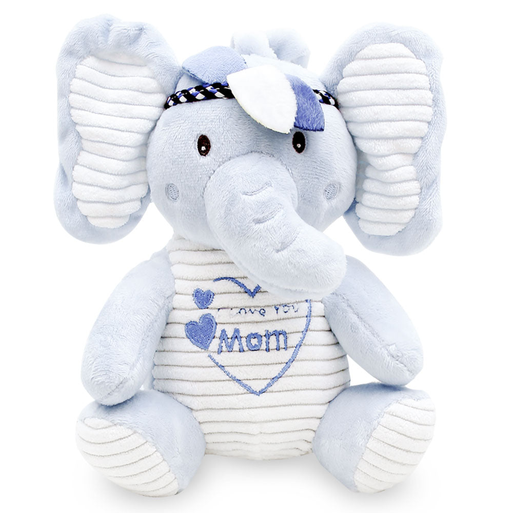 STUFF TOY BLUE PLUSHY ELEPHANT MUSICAL