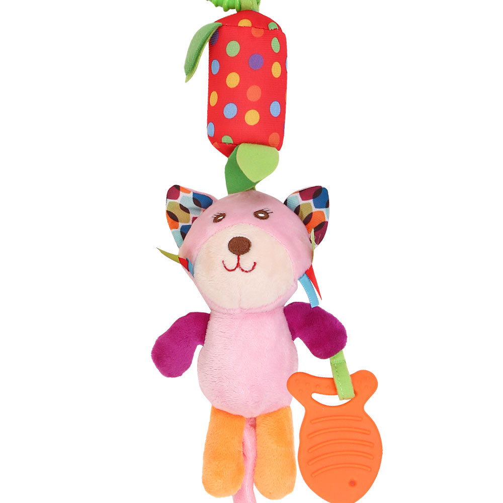STUFF TOY MULTI-COLOR KITTY RATTLING