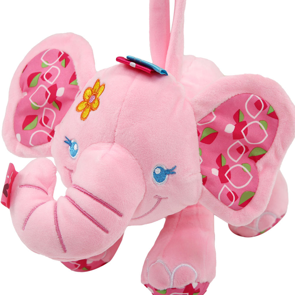 STUFF TOY PINK HAPPY JUMBO MUSIC PLUSH