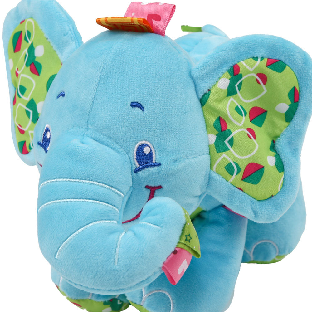 STUFF TOY BLUE HAPPY JUMBO MUSIC PLUSH