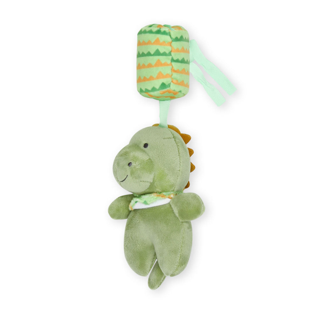STUFF TOY GREEN DINO BELL