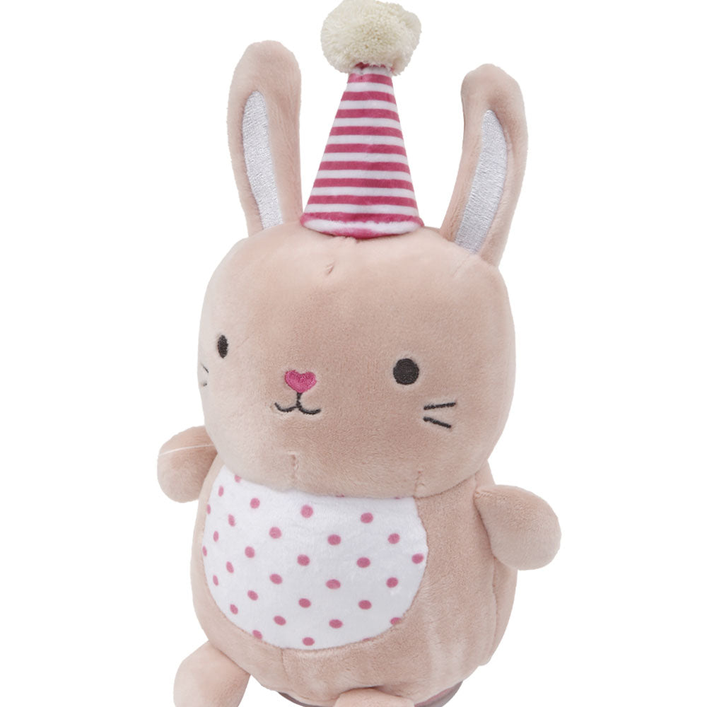 STUFF TOY PEACH CHILLIN' BUNNY ELECTRIC SHAKING