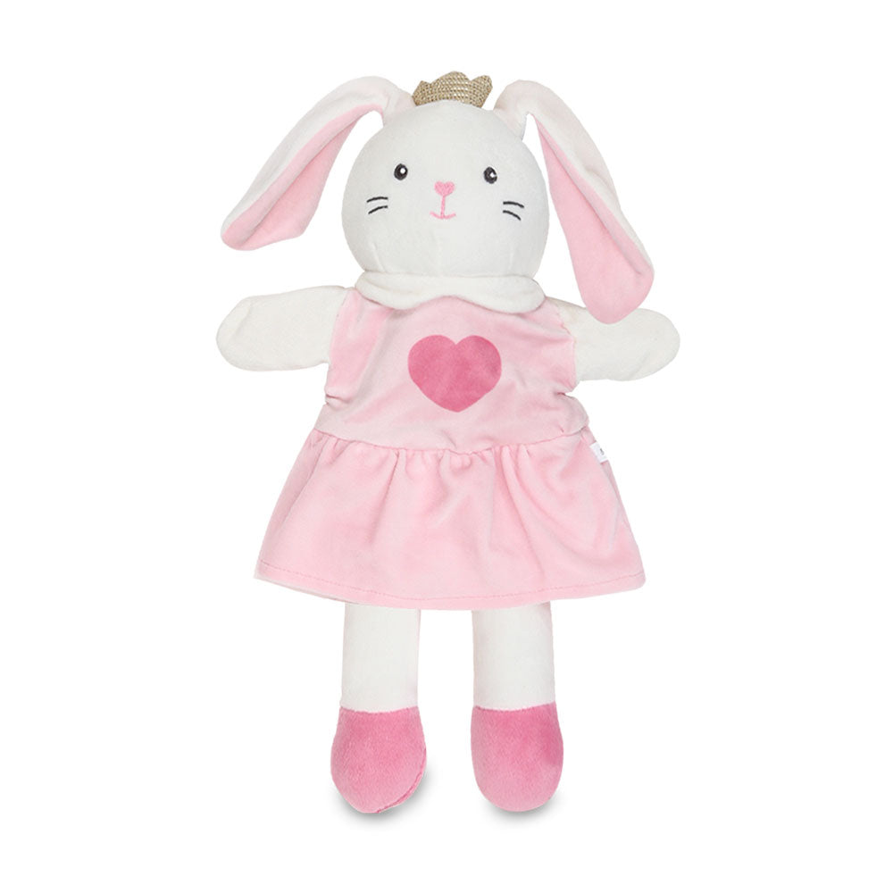 STUFF TOY PINK PRINCESS BUNNY HAND PUPPET