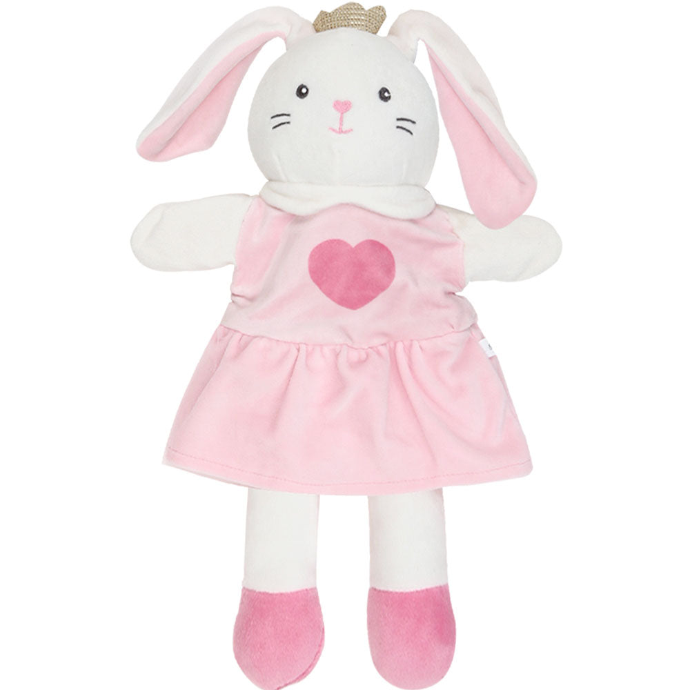 STUFF TOY PINK PRINCESS BUNNY HAND PUPPET